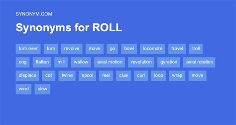 rolled synonym|synonym rolled out.